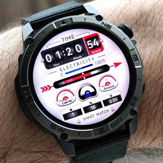 Годинник розумний наручний North Edge GPS Titan Black Spider (2 ремінці) Вінниця - фото 3