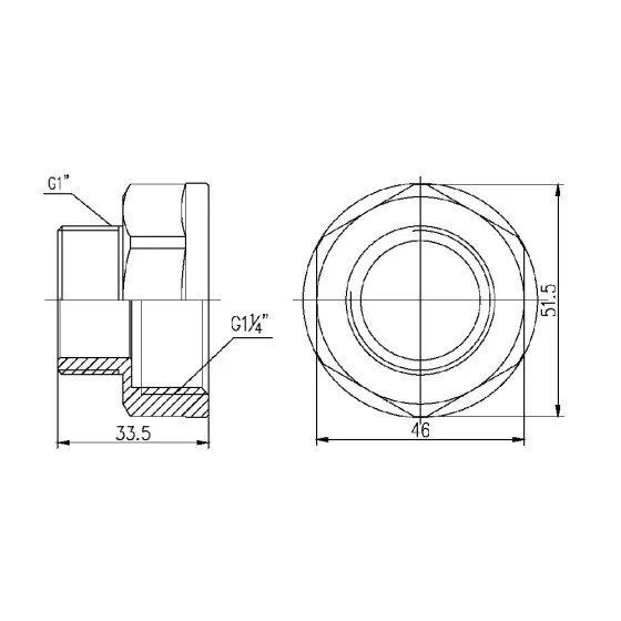 Перехід Thermo Alliance Forte 1/4х1" ВН SF3603225 Київ