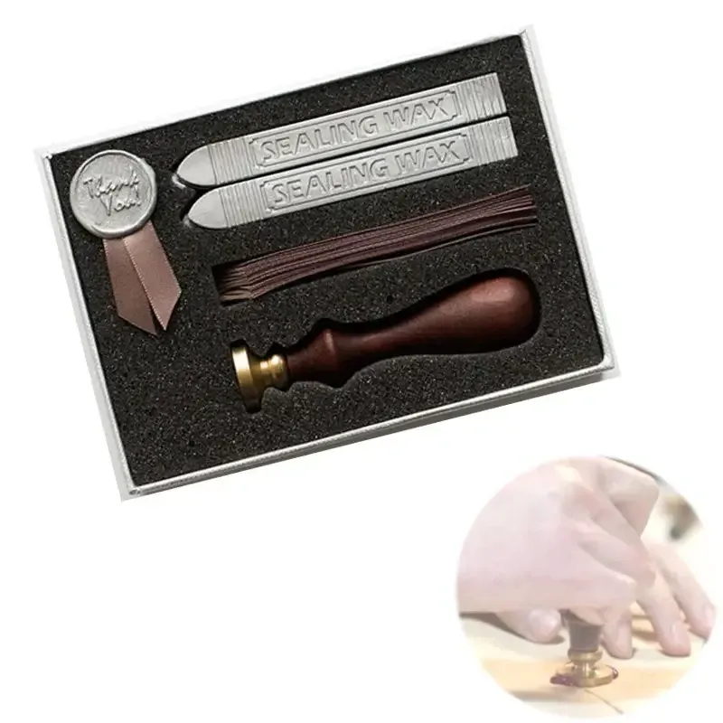 Набор сургучной печати с ручкой и лентами 