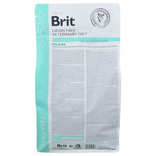 Корм сухой Brit Grain VetDiet Dog Struvite для собак с мочекаменной болезнью с яйцом индейкой горохом гречкой 2 кг Киев - изображение 6
