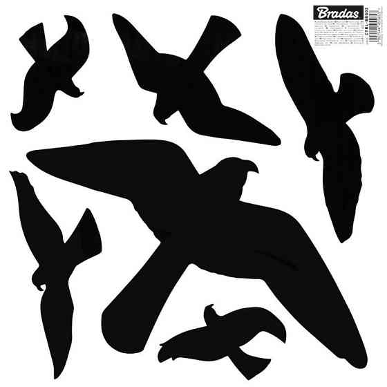 Наклейки для отпугивания птиц, БОЛЬШИ 6 шт., 10 листов, CTRL-BR002 Киев