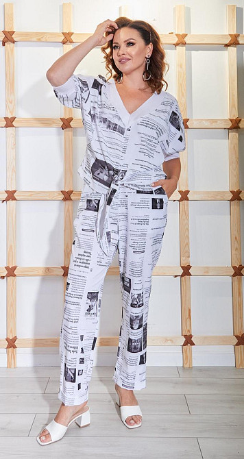 Стильний брючний костюм (48) Київ - фото 1