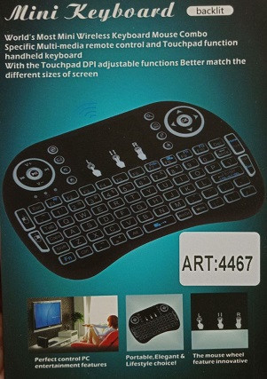 Бездротова Клавіатура KEYBOARD wireless MWK08/i8 з підсвіткою для смартфонів і Smart TV /4467 Дніпро - фото 4