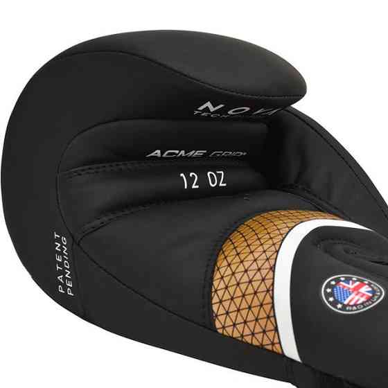 Боксерські рукавиці RDX AURA PLUS T-17 Black Golden 10 унцій (капа в комплекті) Кам'янське