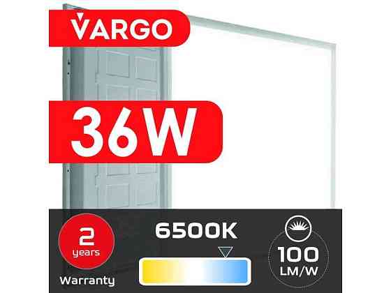 Панель світлодіодна вбудована 36W 6500K Квадратна 595х595 3600Lm (V-117986) ТМ VARGO Київ
