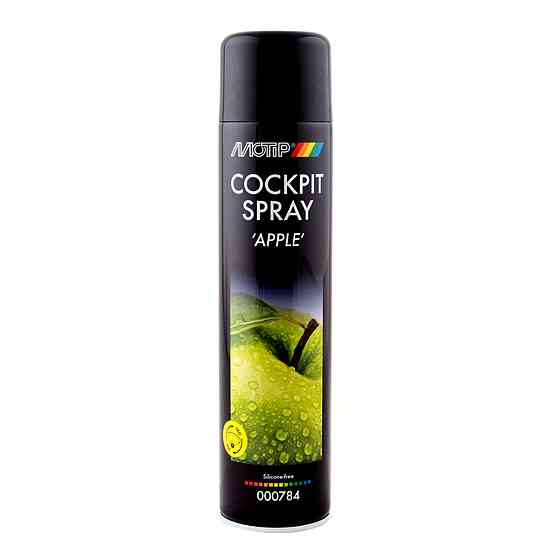 MOTIP Black Line Dashboard Cleaner 600 мл — очищувач панелі приладів аерозольний напівматовий Яблуко 000784 Ковель