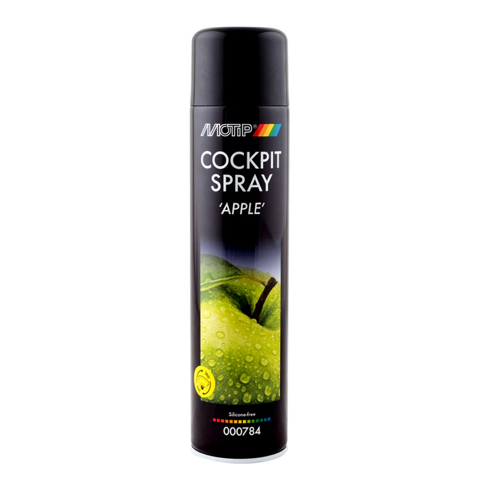 MOTIP Black Line Dashboard Cleaner 600 мл — очищувач панелі приладів аерозольний напівматовий Яблуко 000784 Ковель - фото 1