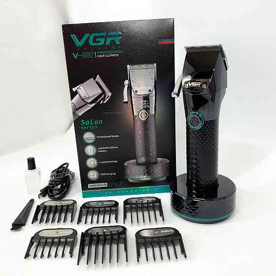 Професійна окантовочна машинка для стрижки волосся VGR V-682, Бездротовий тример для стрижки та гоління LD-62 Київ