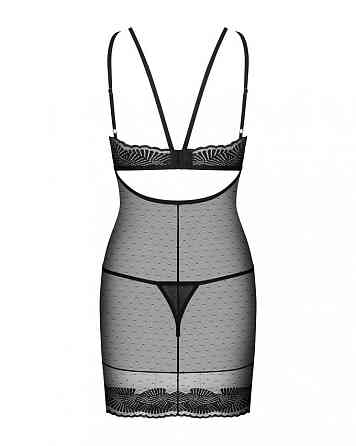 Сорочка кружевная Obsessive Allastia черный, L/XL Sex Aura Киев