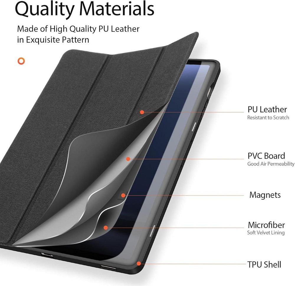 Чохол-книжка DUX DUCIS для планшета Samsung Galaxy Tab S9 FE Plus 12.4 inch 2023 Дніпро - фото 7