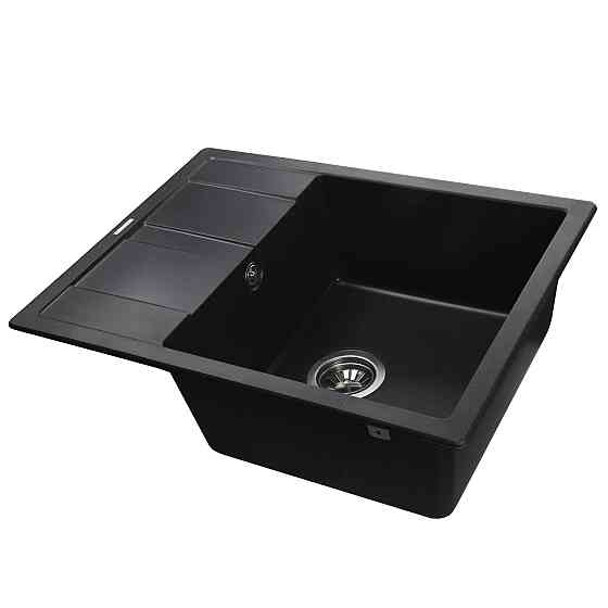 Гранітна мийка Globus Lux ONE чорний 650х500мм-А0002 Киев