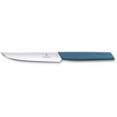 Кухонний ніж Victorinox Swiss Modern Steak 12 см Синій (6.9006.122) Вінниця