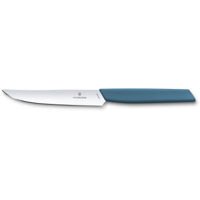 Кухонний ніж Victorinox Swiss Modern Steak 12 см Синій (6.9006.122) Вінниця - фото 1
