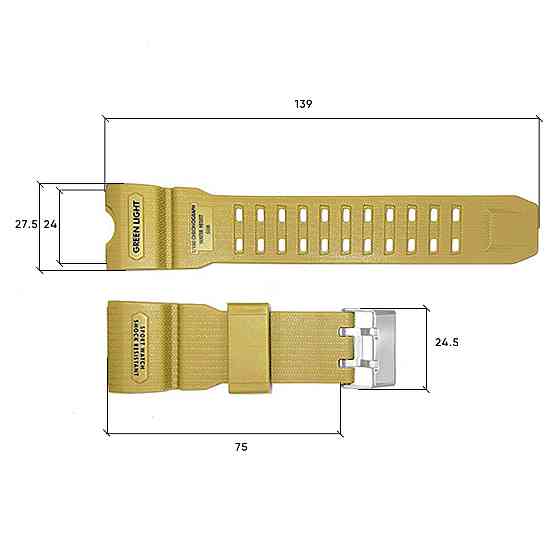 Ремешок для часов Skmei 1155/1155BKH Khaki SBR Киев