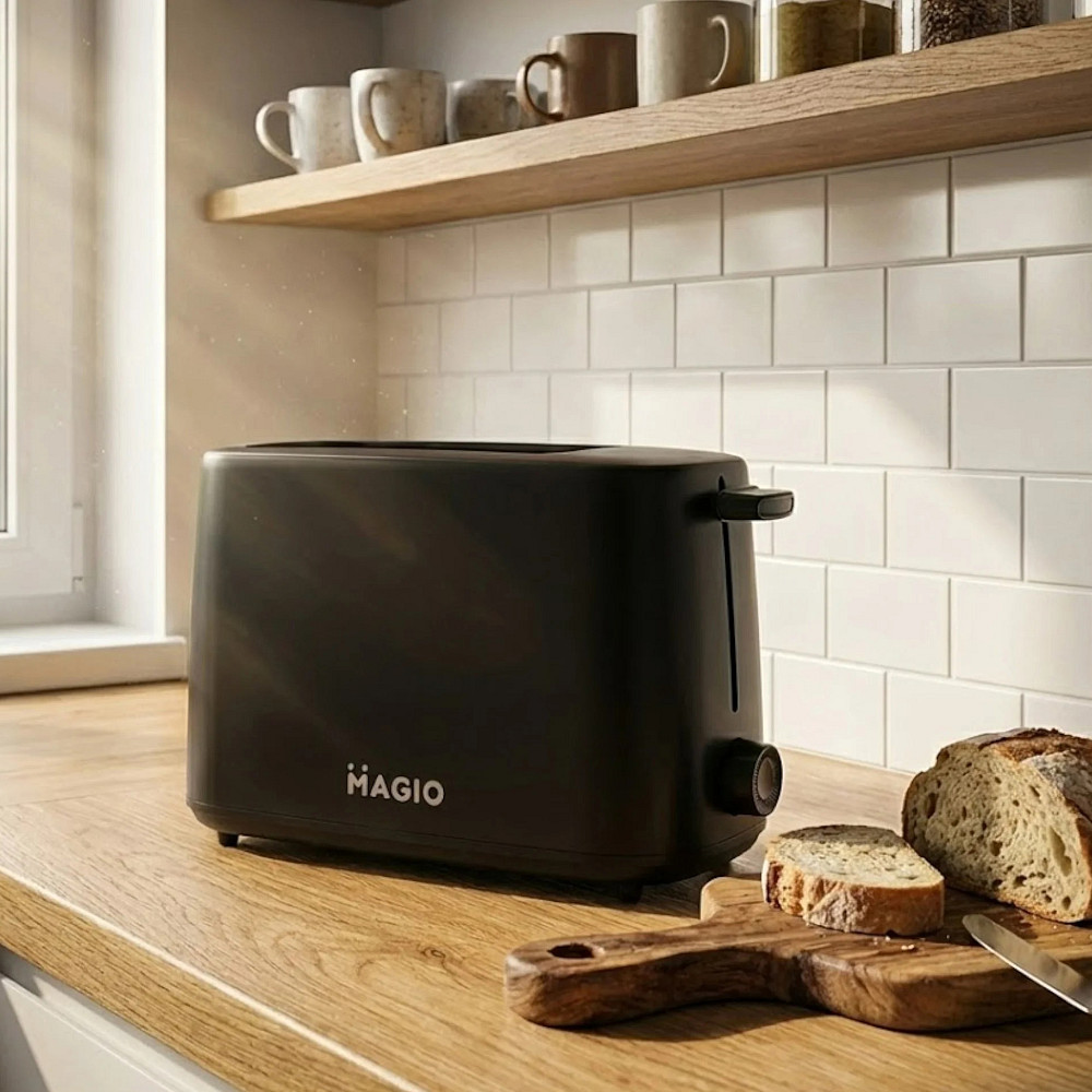 Тостер для підсмажування шматочків хліба Magio, Тостер з відділеннями для хліба Електро EJ-63 Івано-Франківськ - фото 1