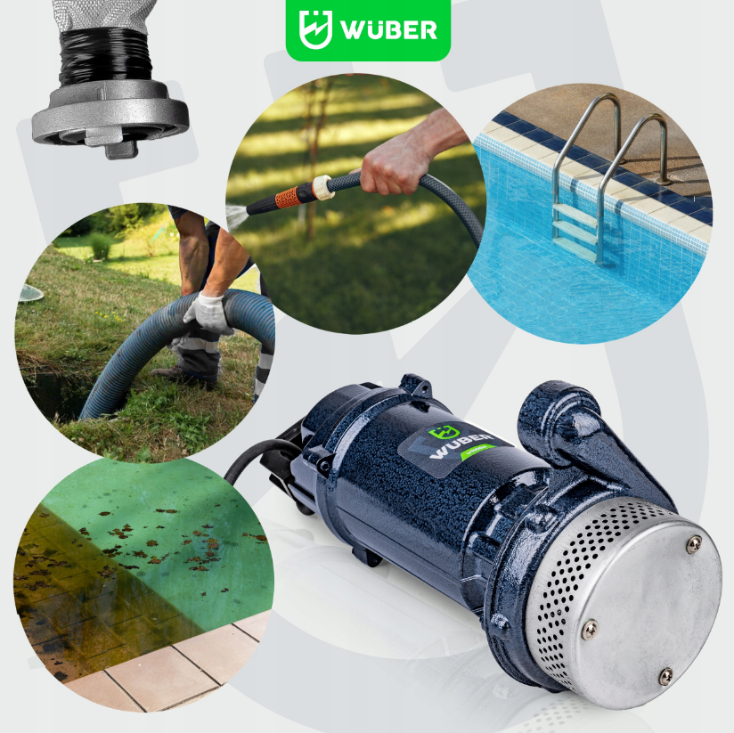 Дренажний насос для брудної та чистої води 400Вт 5100л/год Wuber (Польща) Київ - фото 9