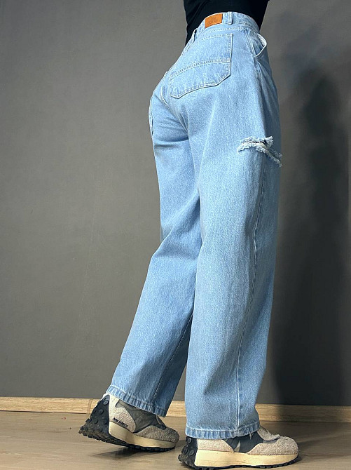 Джинсы женские XRay 241-7374 skater jeans бананы рваные голубые, голубой, 34, 34, 71 см, 96 см Киев - изображение 4