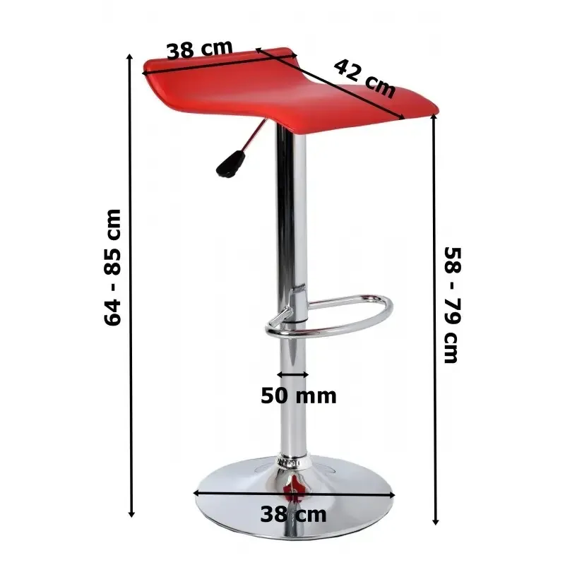 Барный стул Hoker Falva/VIA регулируемый стульчик кресло для кухни, барной стойки Черный Киев - изображение 2