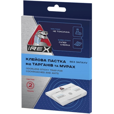 Пастка для тарганів iRex Клейова від тарганів та мурах 2 шт. (4820184442672) Вінниця - фото 1