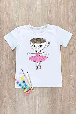 Футболка-раскраска детская Балерина Капучино Юрма одяг Киев
