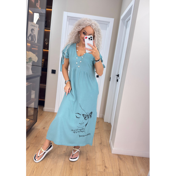 Жіноча жлина  сукня вільного крою з принтом. 46-60р. Київ - фото 3