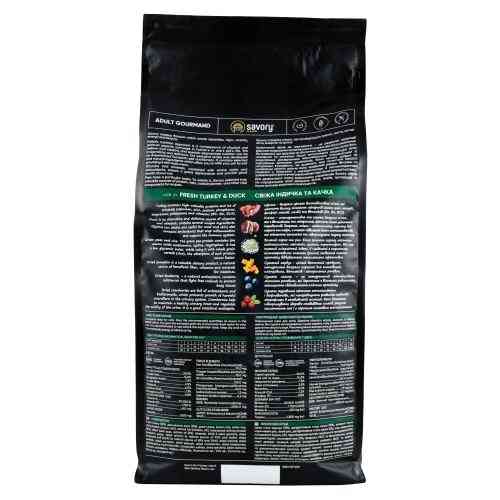 Корм сухой Savory Adult Cat Gourmand Fresh Turkey and Duck для кошек-гурманов со свежей индейкой и уткой 2 кг Киев