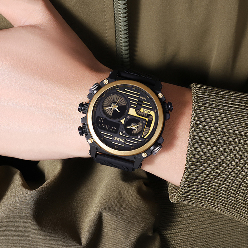 Skmei 2202PBKGD Black-Gold SBR Киев - изображение 6