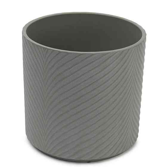 elemi Кашпо для квітів керамічне elemi "Листок" (темно-зелений) 19" круглий 4,5 л Коломыя