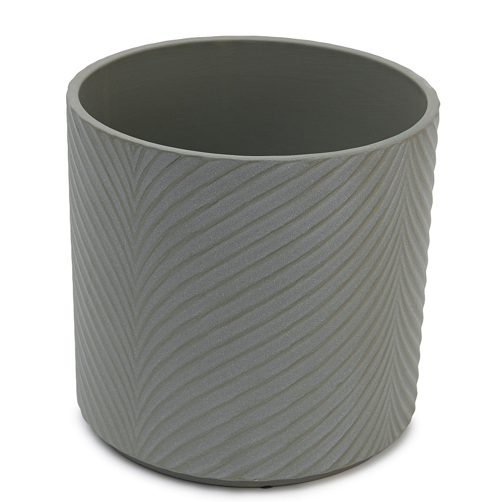 elemi Кашпо для квітів керамічне elemi "Листок" (темно-зелений) 19" круглий 4,5 л Коломия - фото 2