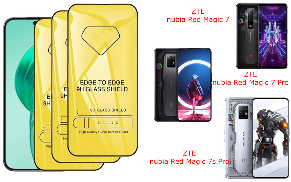 Захисне скло DefenzoGlass для ZTE nubia Red Magic 7, 7 Pro, 7s Pro – подвійна міцність Київ - фото 3