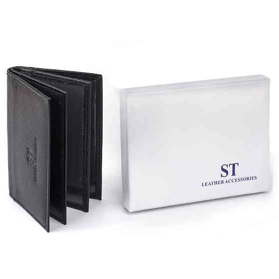Візитниця-книжка ST Leather 19213 Чорна Київ