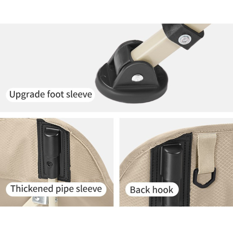 Стілець складаний Naturehike Stellaluna T04 CNK2550JJ022, вуглецева сталь, чорний Київ - фото 4