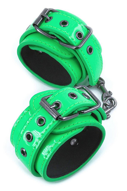 Наручники NS Novelties ELECTRA WRIST CUFFS GREEN Sex Aura Киев - изображение 1