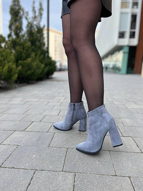 Nivelle Черевики жіночі NIVELLE 6093/48 сірі (весна-осінь, замша натуральна) (3024) 36-39 39 Коломыя - изображение 1