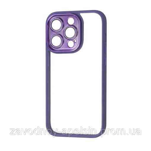 Iphone 14 Pro Max Чохол Захист камери Блискітки Glitter (фіолетовий) Одеса