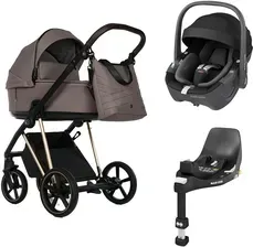 Детская коляска Roan IVI 2.0 4w1 z fotelikiem MC Pebble 360 oraz bazą Familyfix 360 – Cocoa Rose Gold Киев - изображение 1