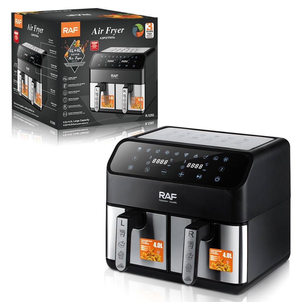 Аэрофритюрница на 2 чаши (8л),1800 Вт,RAF R-5292 SBR Киев - изображение 10