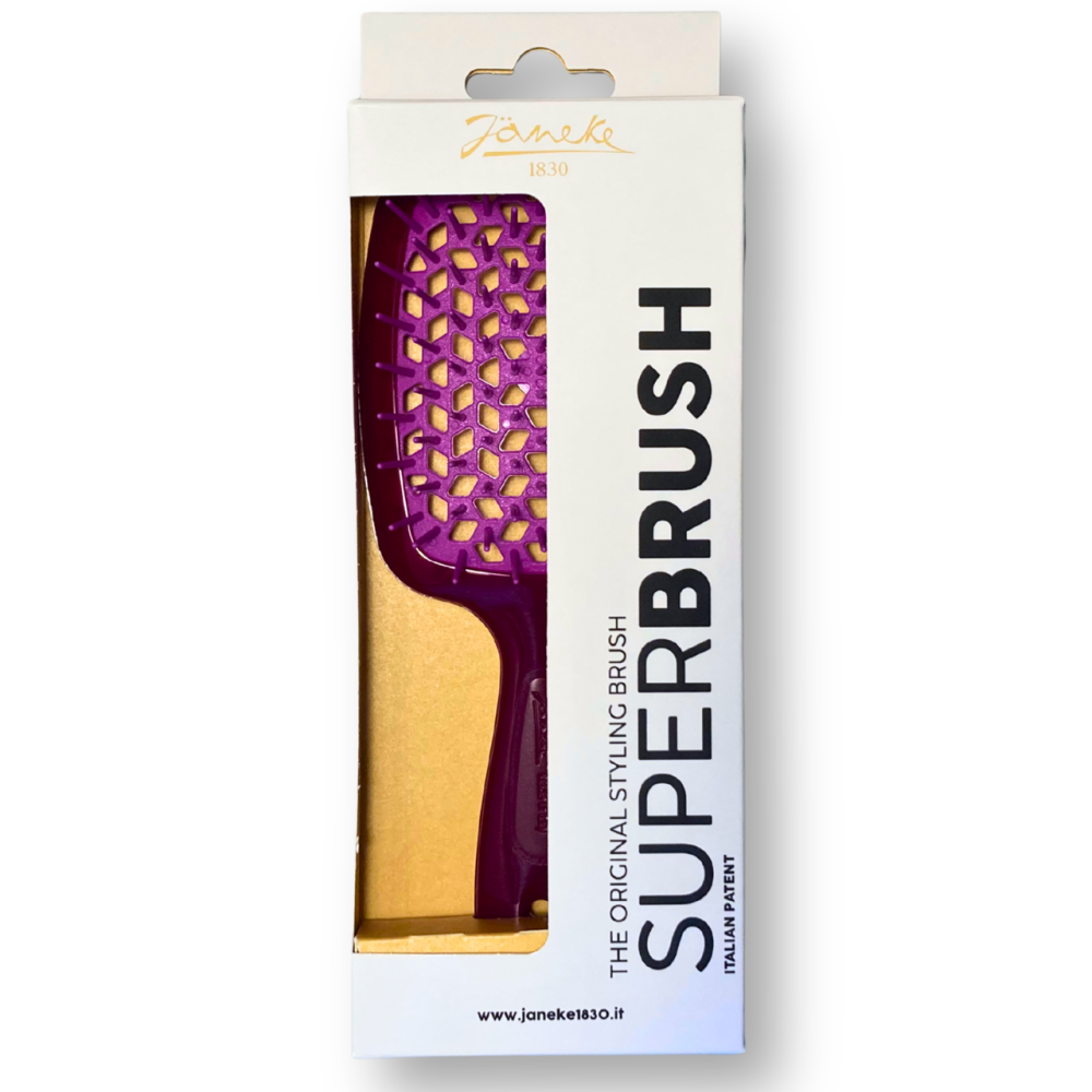 Щетка для волос Janeke Superbrush The Original, размер 20*9 см, цвет Бордо Славянск - изображение 1