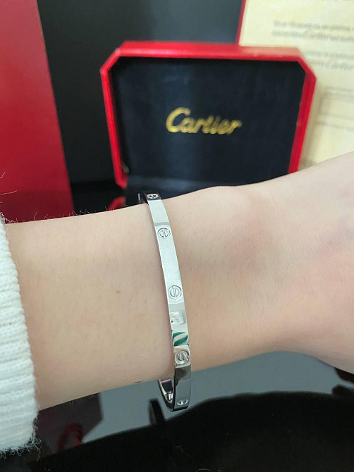 Cartier браслет із викруткою/ Брендовий браслет, люкс якість у гарному подарунковому пакованні Одеса - фото 1