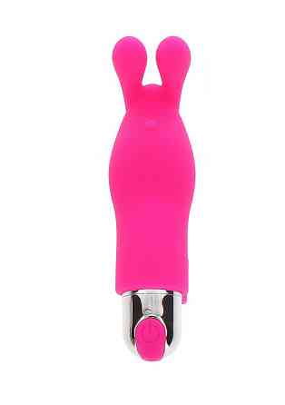 Вібратор на палець для клітора у вигляді кролика Toy Joy Bunny Pleaser Rechargeable рожевий Sex Aura Київ