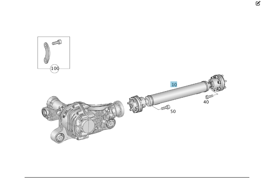 Mercedes-Benz  A1664102901 Передній карданний вал ML/GLE W166 GLE Coupe C292 GL/GLS X166 Одесса - изображение 2