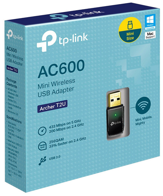 Беспроводной сетевой адаптер TP-Link Archer T2U AC600 Wireless Dual Band USB Adapter (6239711) Киев - изображение 6
