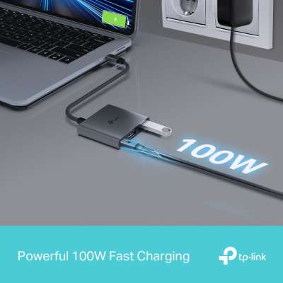 Концентратор TP-Link USB-C 3-in-1 1xUSB 3.0 + 1xUSB-C PD 100W + 1xHDMI (UH3020C) Вінниця - фото 10