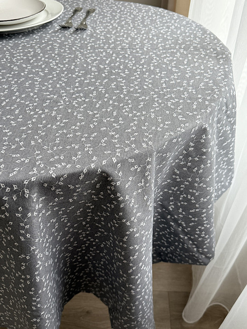 Ecotton Скатертина столова Ecotton 170х200 см водовідштовхувальна сірий (V 11/ Grey) Київ - фото 9
