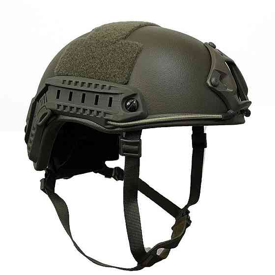 Шлем тактический FAST NIJ IIIA баллистический кевларовый Олива Ranger Green L Киев