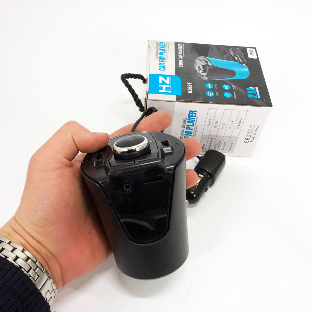 Автоматичний зарядний пристрій для авто H26+BT, Фм модулятор блютуз в машину, Fm трансмітер в машину WX-14 Івано-Франківськ - фото 8