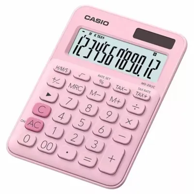 Калькулятор Casio MS-20UC-PK-W-UC), рожевий (CALC-CAS-MS-20UC-PK) Вінниця