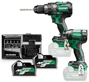 ZESTAW 18V HiKOKI (dawniej Hitachi) KC18DC WBZ BRUSHLESS - 2 Акумулятори Multi Volt 18V/5.0Ah + Валіза HSC Київ - фото 1