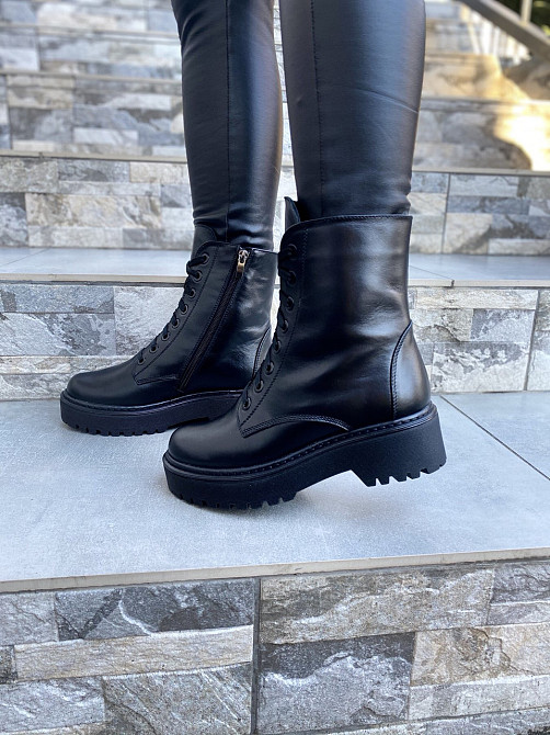 Черевики жіночі M.KRAFT чорні шкіра натуральна зима 37р.-40р. (4282) Коломия - фото 8