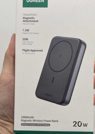 Беспроводной павербанк UGREEN 10000mAh 20W Black Киев - изображение 5